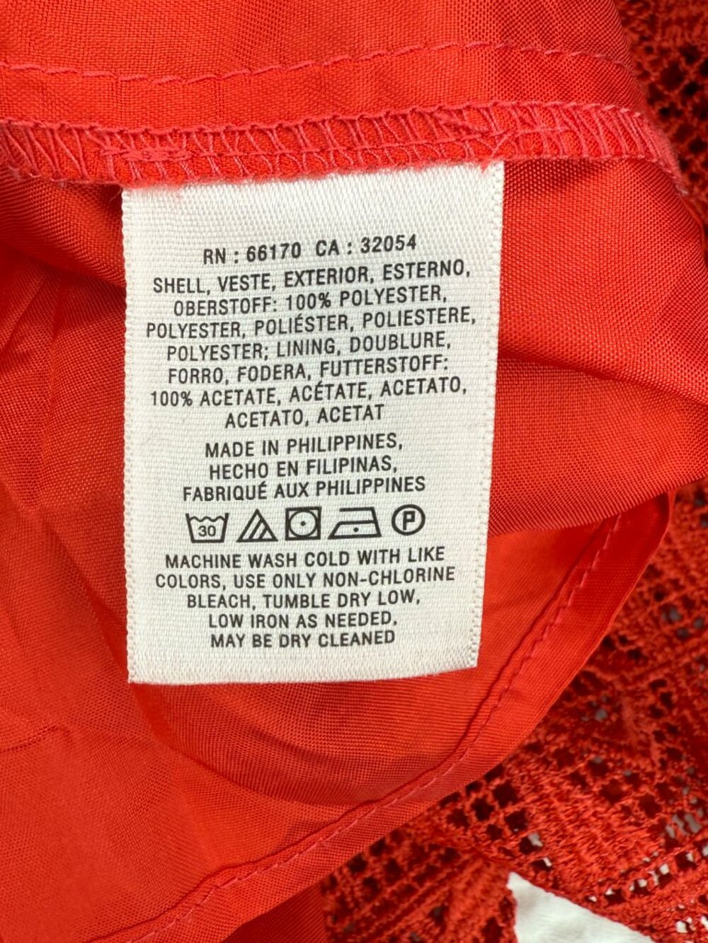 PRICE FIRM Anthropologie Maeve Orange Lace Handkerchief Dress 2/Small - Picture 9 of 9